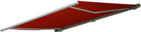 HW Kassettenmarkise elektrisch T123, Vollkassette 4,5x3m Polyester bordeaux-rot