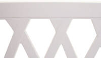 HW Gartenbank HWC-F45 2 Sitzer Stahl pulverbeschichtet Weiß