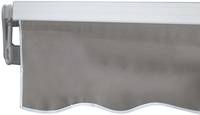 HW Alu-Markise T791 Gelenkarmmarkise 4,5x3m Polyester grau-braun