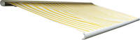 HW Kassettenmarkise elektrisch T122 4x3m Polyester Gelb/Weiß