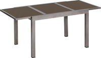 MX Gartenmöbel Amalfi Set 7 tlg. Alugestell Graphit/Grau Tisch 140(200) x 90cm