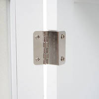 HW Badmöbel Unterschrank HWC-A85 Türen Glas Weiß 60x65x30cm