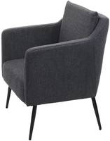 HW Sessel HWC-H93a Stoff/Textil dunkelgrau