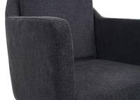 HW Sessel HWC-H93a Stoff/Textil dunkelgrau