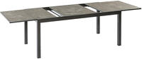 MX Gartenmöbel Amalfi Set 7tlg. Klappsessel Alu Graphit/Grau Tisch 180/250x100cm
