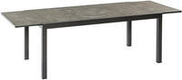 MX Gartenmöbel Amalfi Set 7tlg. Klappsessel Alu Graphit/Grau Tisch 180/250x100cm
