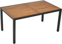 MX Gartenmöbel Athos Set 13tlg. Klappsessel Auflagen grau Tisch 150x90cm