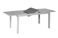 MX Alu Gartenmöbel Set Carrara schwarz 5 tlg. Tisch 160/220x90cm
