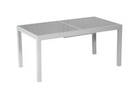 MX Alu Gartenmöbel Set Carrara schwarz 5 tlg. Tisch 160/220x90cm