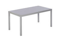 MX Alu Gartenmöbel Set Carrara schwarz 5 tlg. Tisch 150x90cm