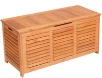 MX Auflagenbox Kissenbox 123 x 54 x 62 cm Eukalyptusholz geölt