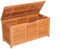 MX Auflagenbox Kissenbox 123 x 54 x 62 cm Eukalyptusholz geölt