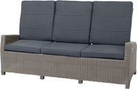 Ploss Gartenmöbel 3-Sitzer Lounge-Sofa VIGO COMFORT Polyrattan-Geflecht