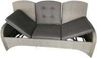 Ploss Gartenmöbel 3-Sitzer Lounge-Sofa KIBICO COMFORT Polyrattan