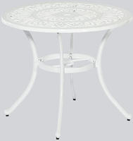 MX Gartentisch Lugano Tisch 95 cm Ø, weiß
