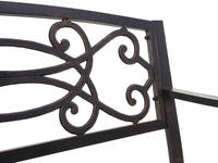 HW Gartenbank HWC-F44 2 Sitzer Stahl pulverbeschichtet Vintage Bronze