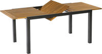 MX Gartenmöbel Verona Set 7tlg. Klappsessel verstellbar graphit/grau/natur Tisch 150/200x90cm